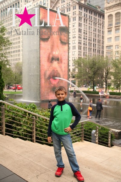 Краун фонтан в Миллениум парке Чикаго (Crown Fountain, Chicago)